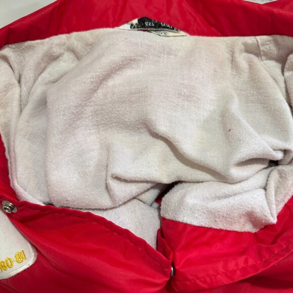 Vintage 80s Jacket Coat L United States Marine Corps Veteran Foreign Wars Red - Picture 9 of 10